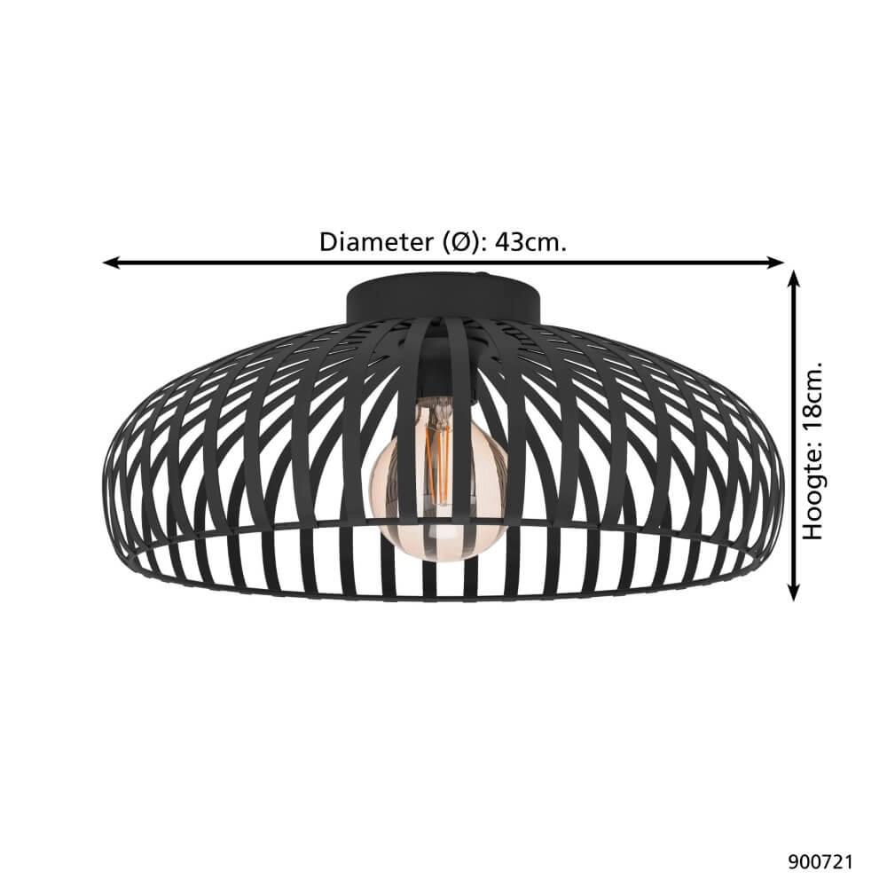 Draad plafondlamp Mogano 3 Ø 43cm Eglo 9008606254309