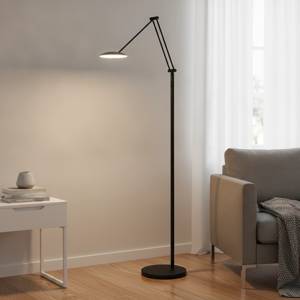 Klassieke leeslamp Sapporo zwart Ø 23cm