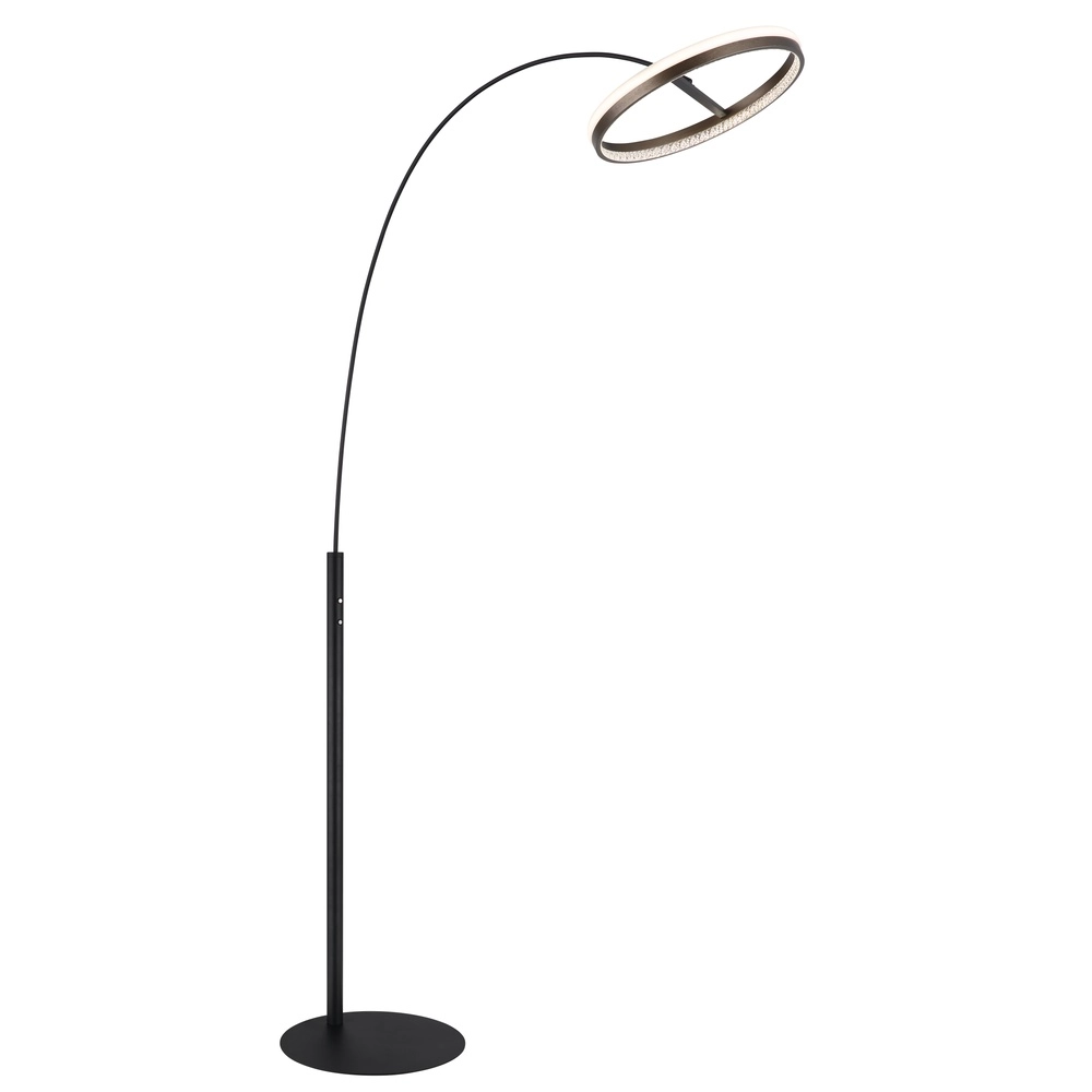 Design booglamp Della zwart