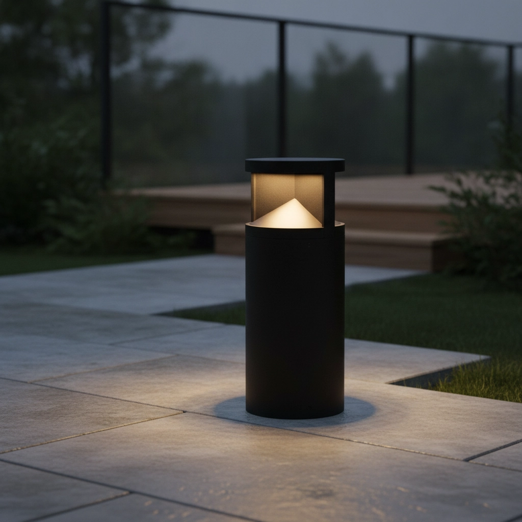 Zwarte padverlichting Soul 43cm