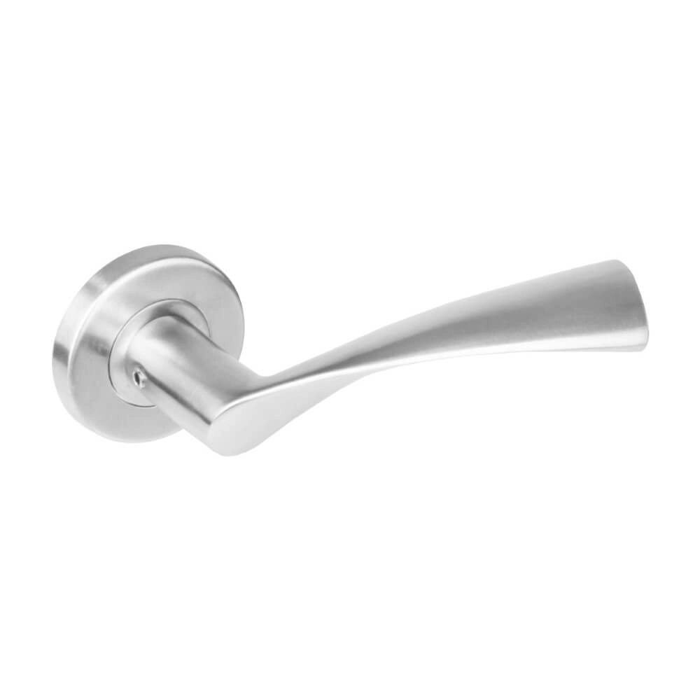 Design deurklink Vlinder rozet met nok RVS