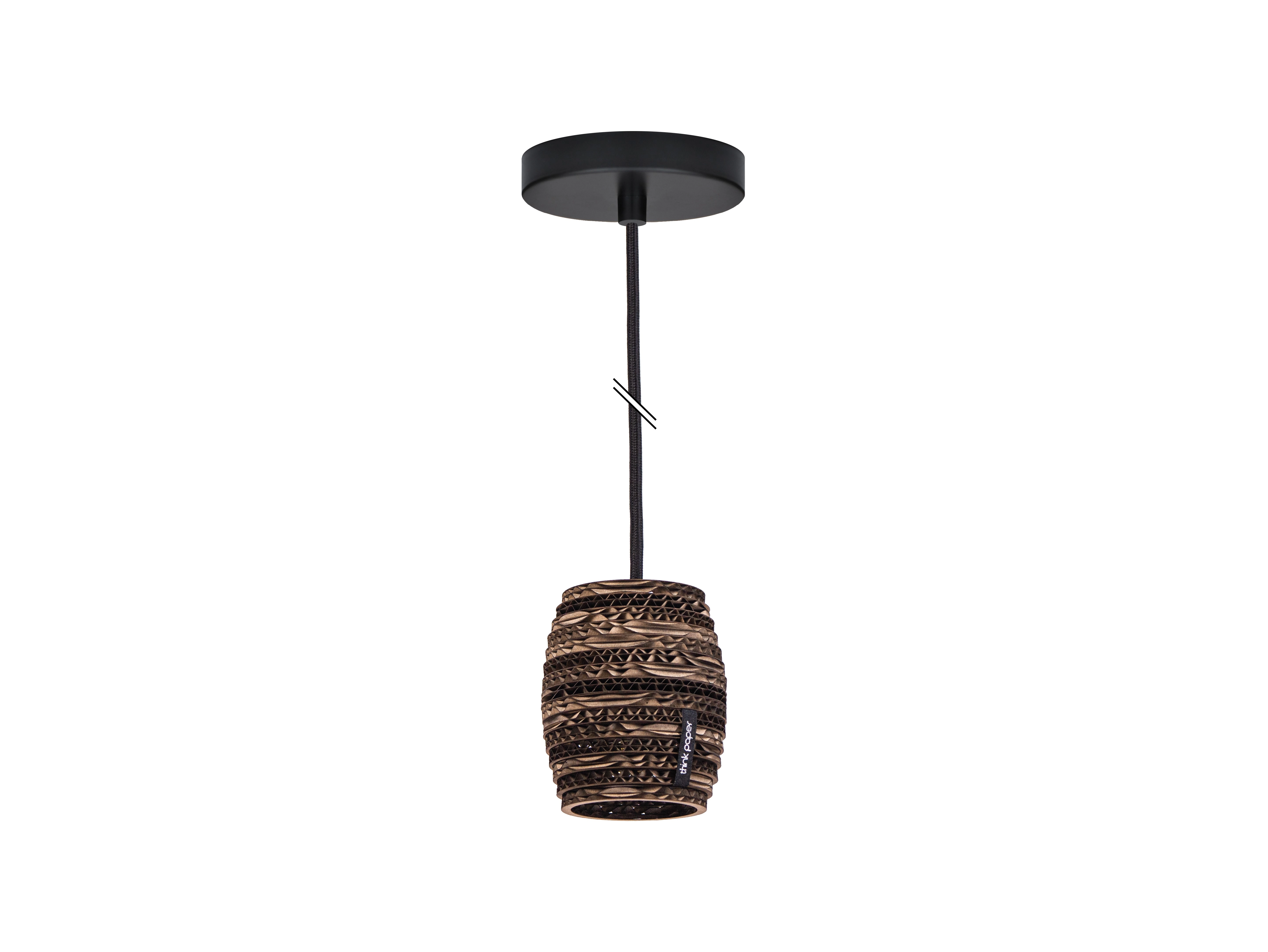 Socket 001 kartonnen hanglamp Ø 9cm