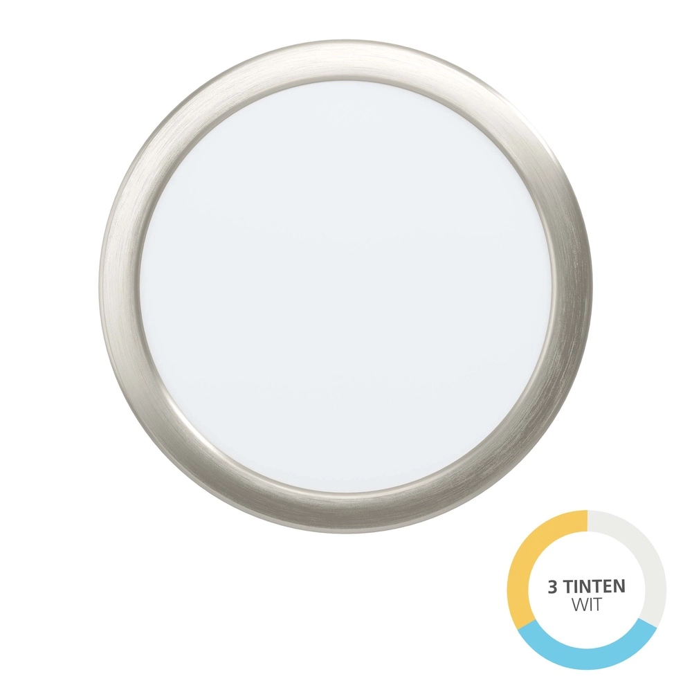 Inbouw lamp Fueva 6 rond - rvs - Ø 21,6cm