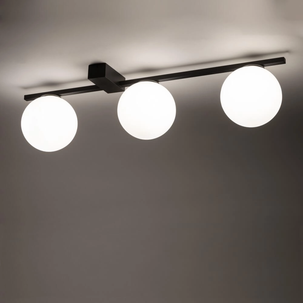 Glazen hanglamp Pik 3x wit glas Lyora 5903139103015