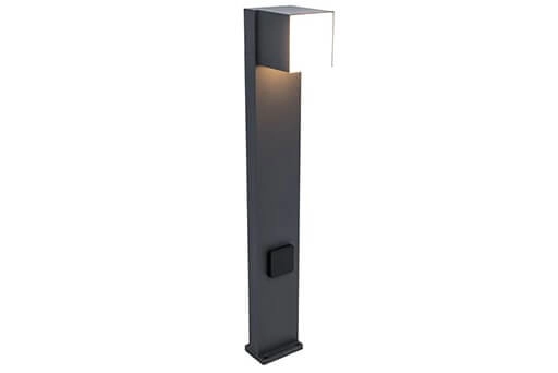 Design padverlichting Cuba met stopcontact