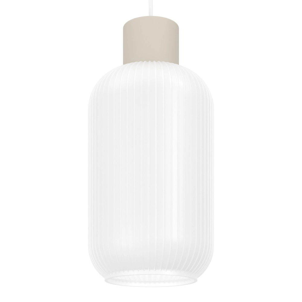 Design hanglamp Dasmina zand bruin met wit Ø 13cm Eglo 9008606406296
