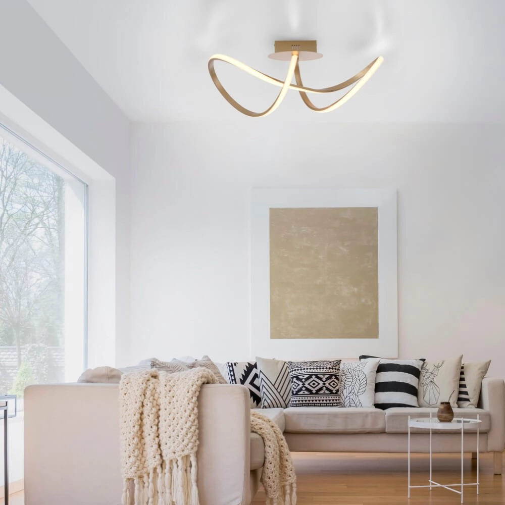 Design plafondlamp Maria messing Just Light 4043689985585