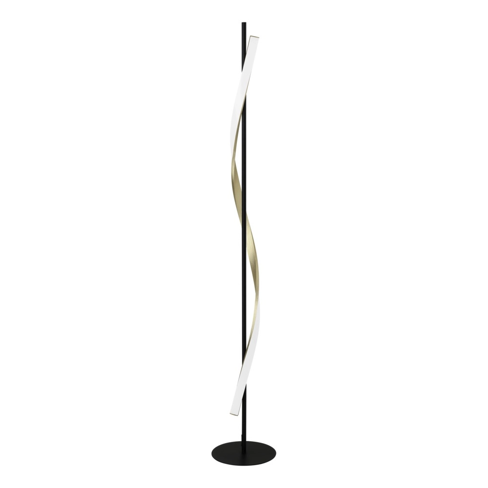 Vloerlamp Conaprato zwart met goud