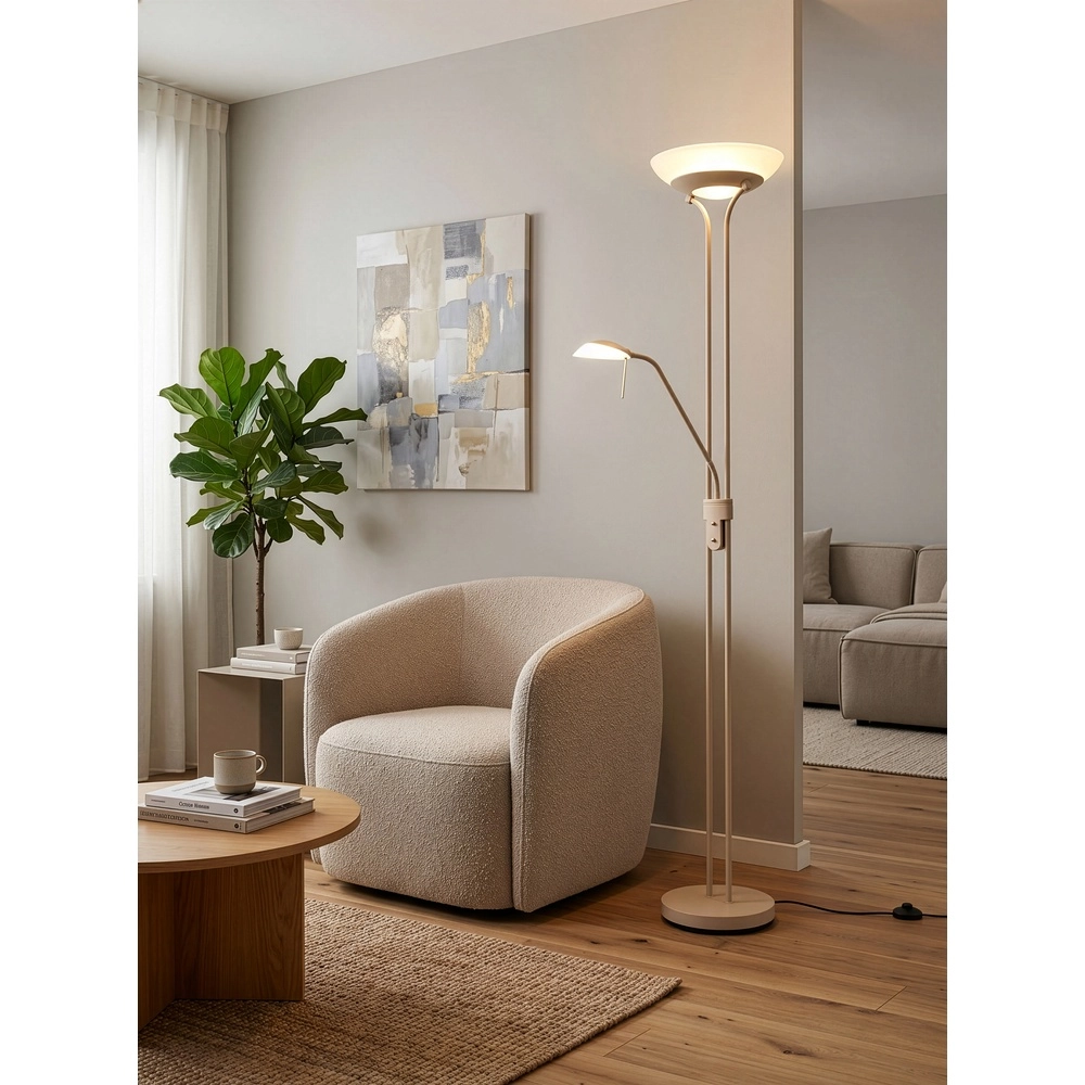 Leeslamp Orson zand bruin Trio 4017807714241