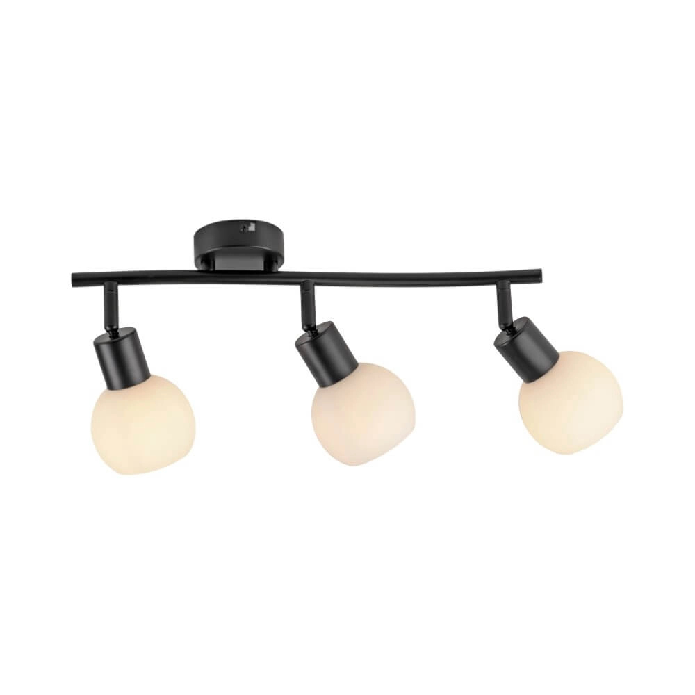 Zwarte plafondlamp Loki 3-lichts Just Light 4043689000776