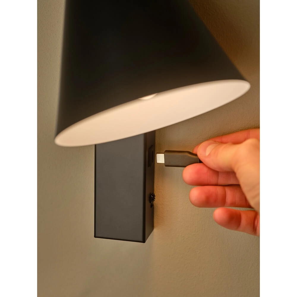 Wandlamp Wilmer zwart Nordlux 5704924024450