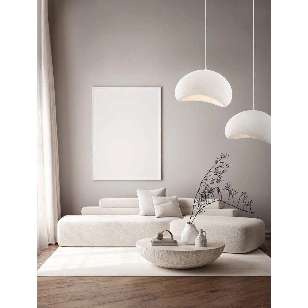 Natuurlijke hanglamp Aere wit 50cm Lyora 5212017460783