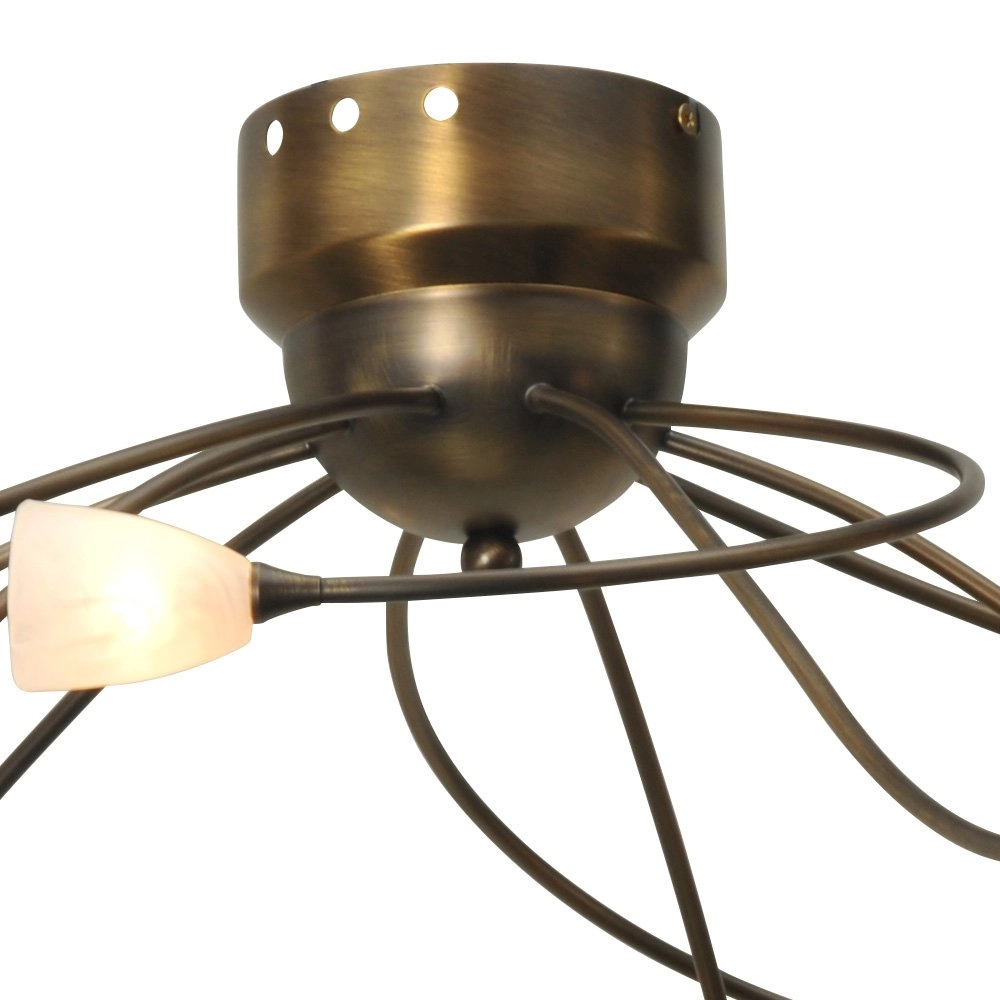 Led plafondlamp Molto 2 LED 10-lichts 30x65cm bronsbruin Masterlight 8718121184098