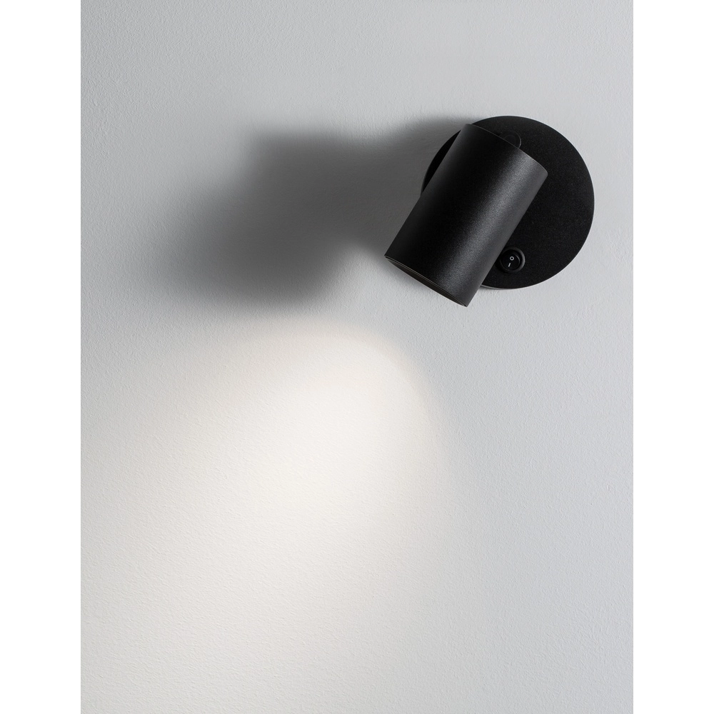 Wandspot Net rond zwart Lyora 5212017422927