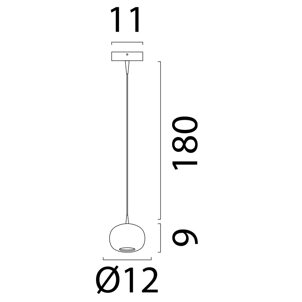 Design hanglamp Alta Ø 10,8cm cacao Masterlight 8718121437934