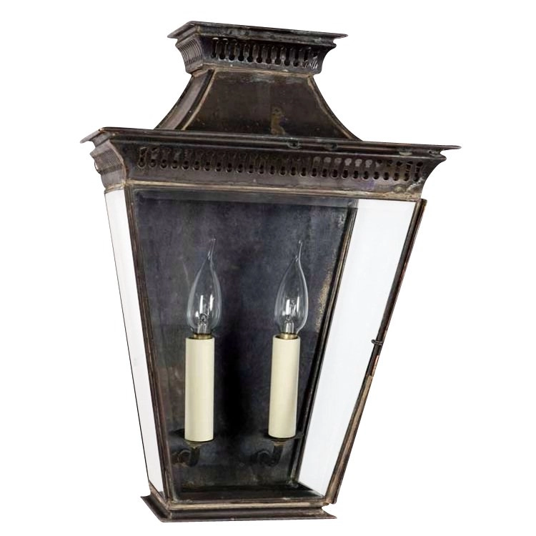 Landelijke buitenlamp Pagoda Flush handgemaakt