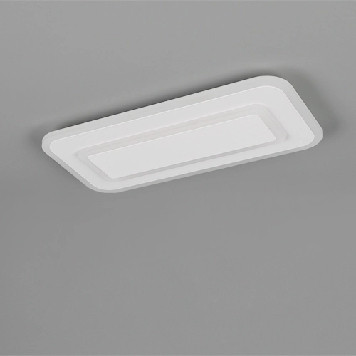 Moderne plafondlamp Riva wit 40cm Trio 4017807682939