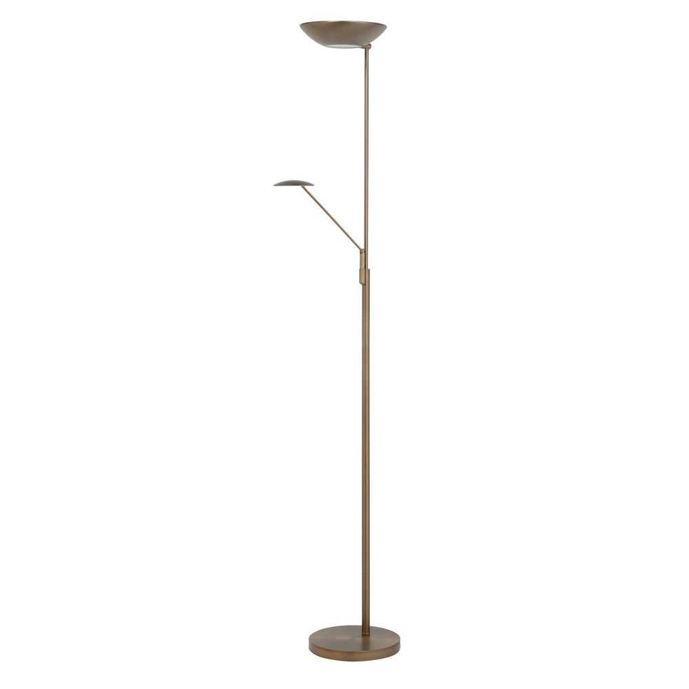 Vloerlamp Bilbao klassiek koper brons Ø 28cm