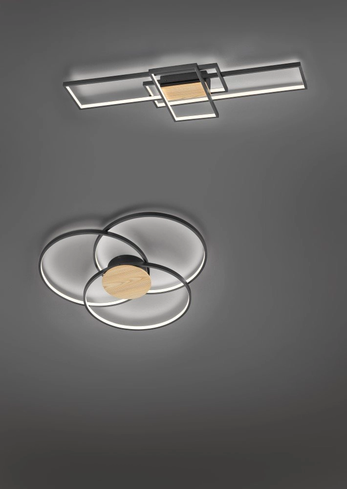Moderne plafondlamp Sedona Ø 80 cm Trio 4017807441192