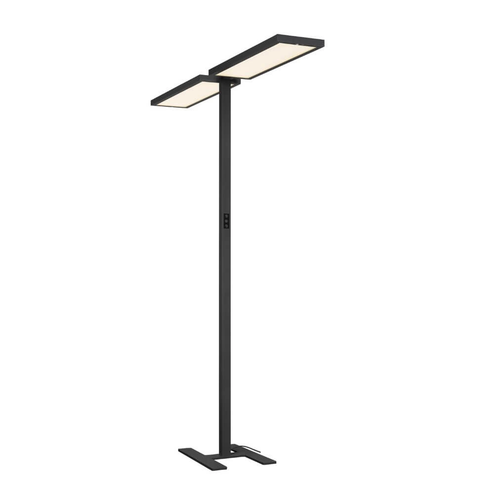 Led kantoor vloerlamp Worklight Pro zwart - dubbel SLV 4024163277976