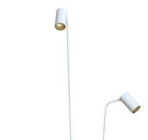 Witte leeslamp Mono met gouden binnenkant Lyora 5903139771597