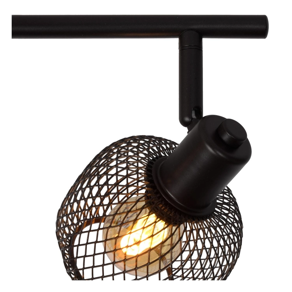 Plafondlampje Maren 4-lichts zwart Lucide 5411212771117