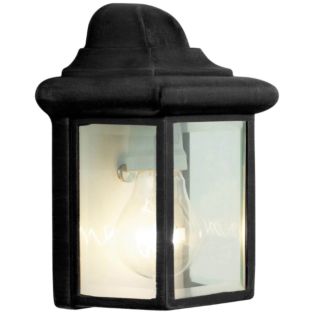Zwarte wandlamp Nissie klassiek