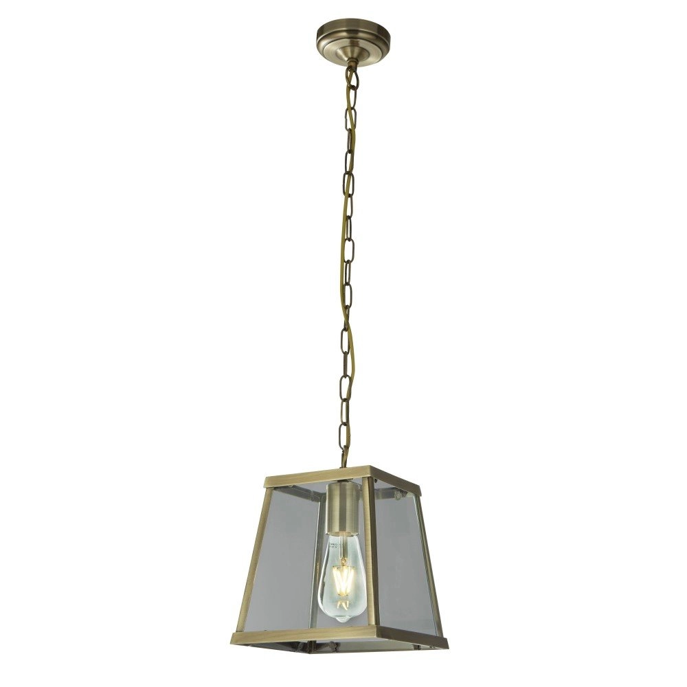 Landelijke hanglamp Voyager 20cm antiek brons