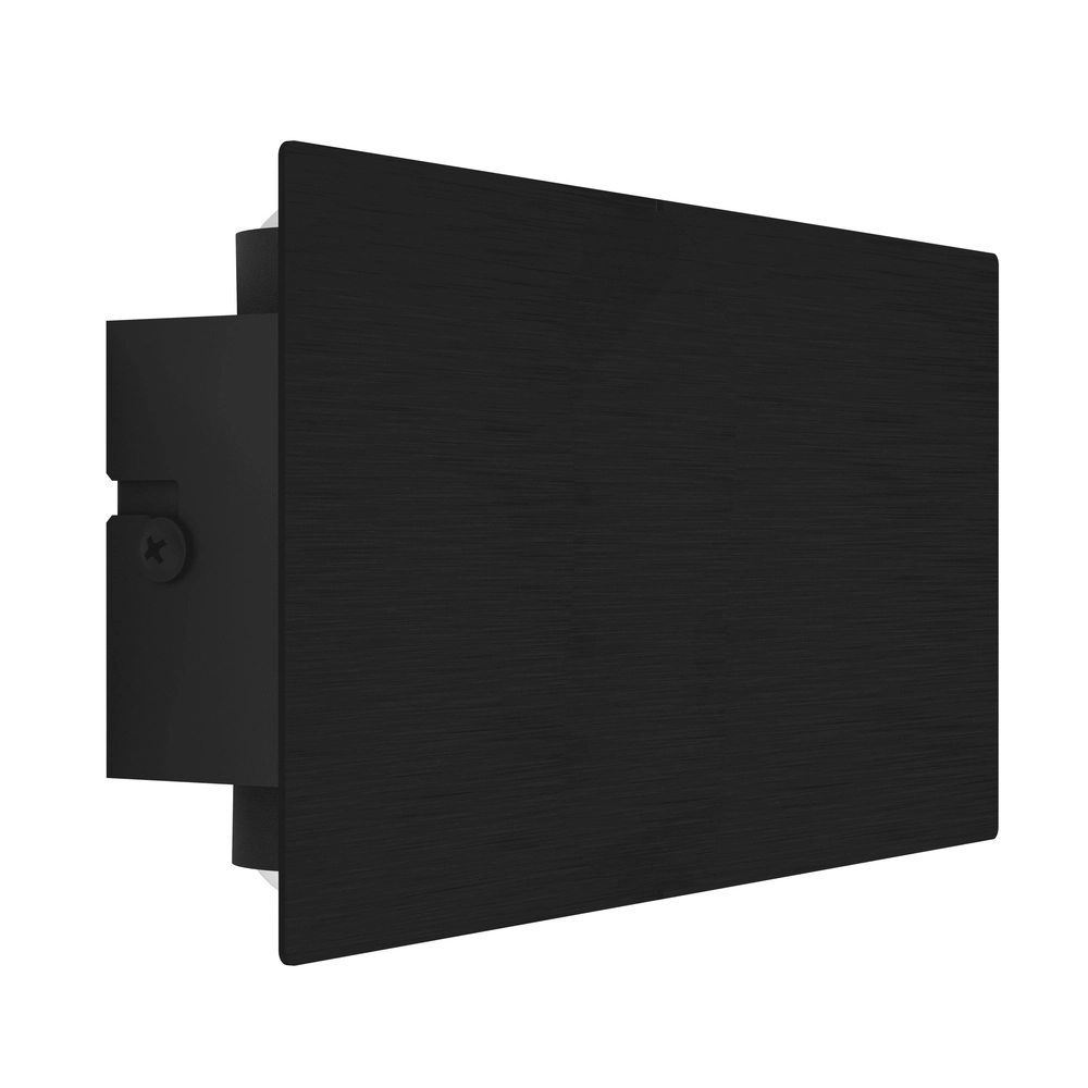 Strakke wandlamp Talamello 20cm - zwart - led
