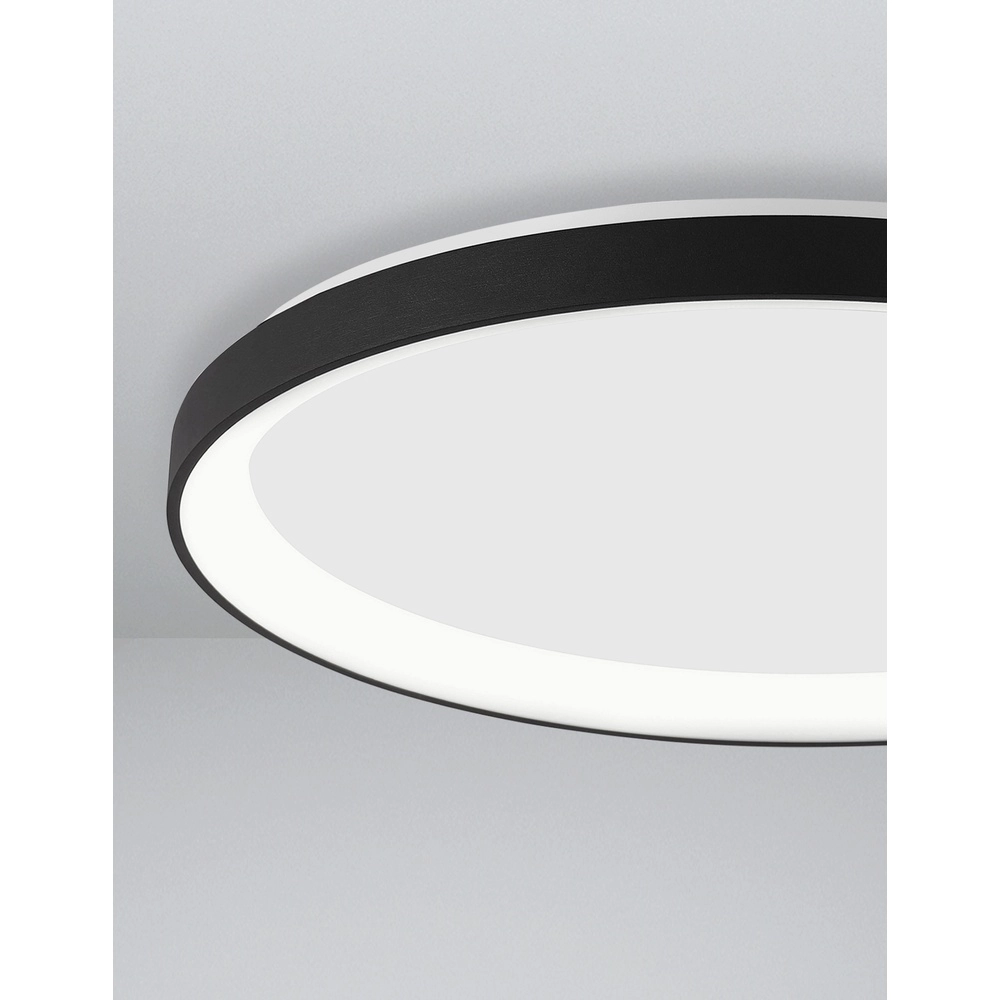 Design plafonniere Pertino Ø 58cm zwart Lyora 5212017446015