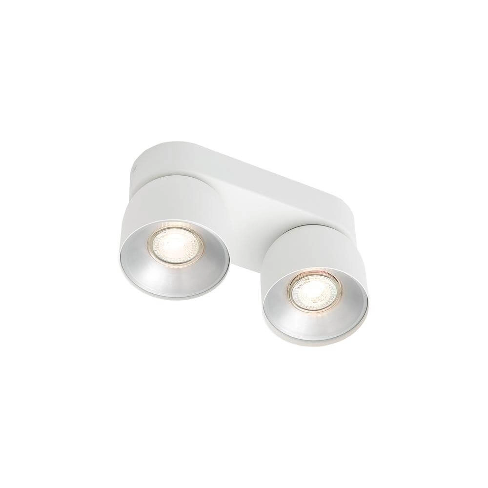 Witte spot Pitcher 2-lichts richtbaar