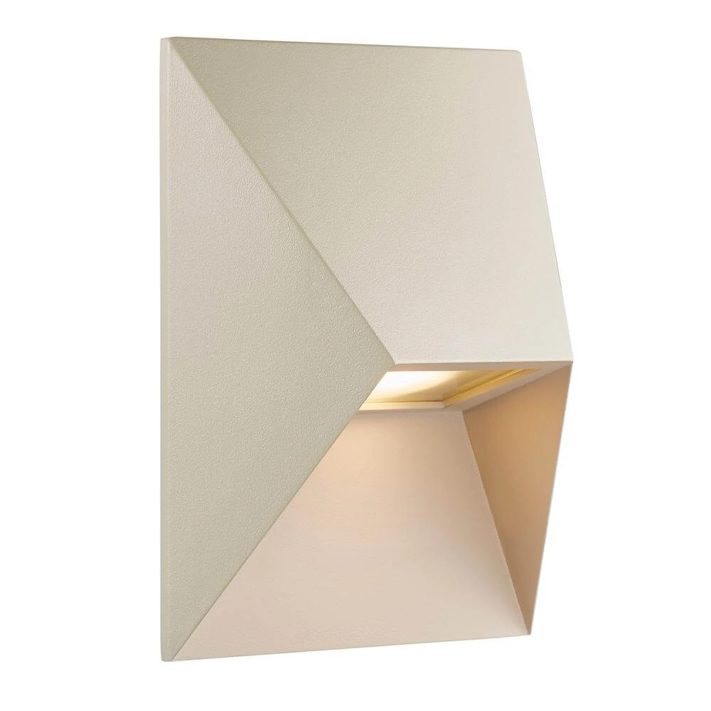 Design wandlamp Pontio zand bruin 15cm
