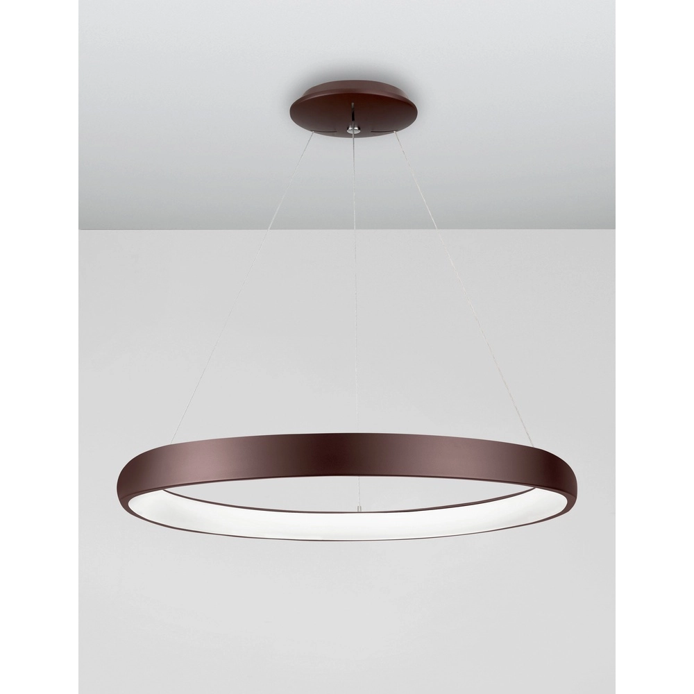 Design hanglamp Albi koffie bruin Ø 81cm Lyora 5212017414892