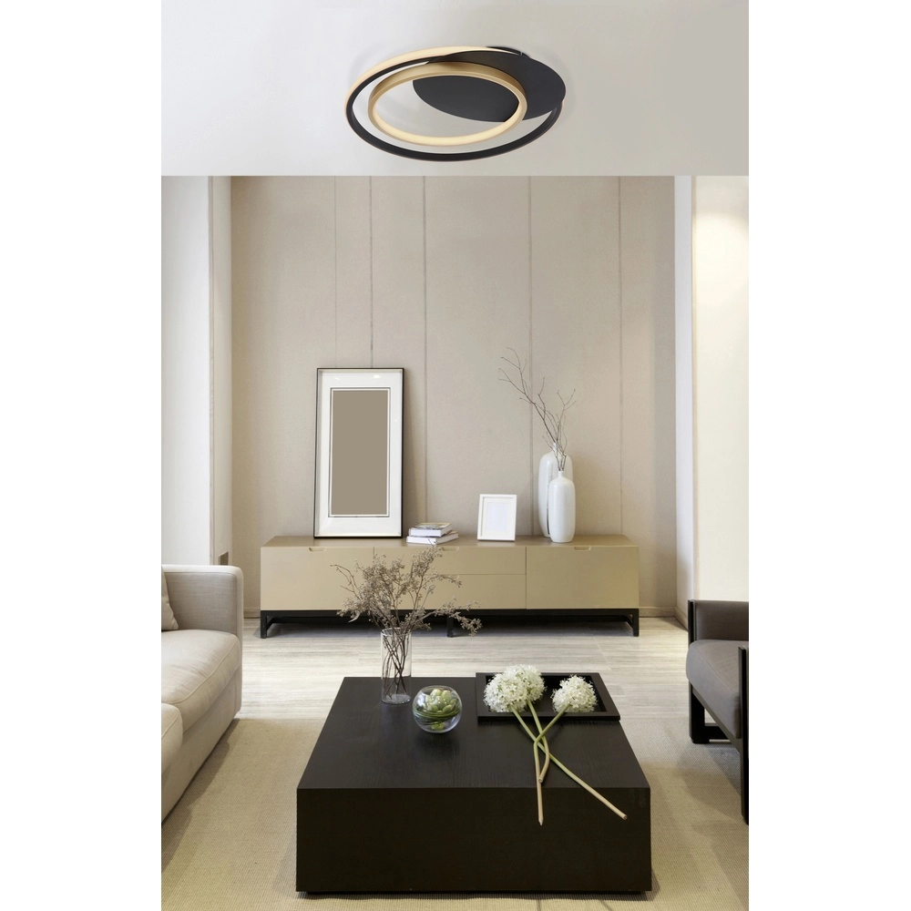 Design plafondlamp Rodan zwart Globo 9007371402526