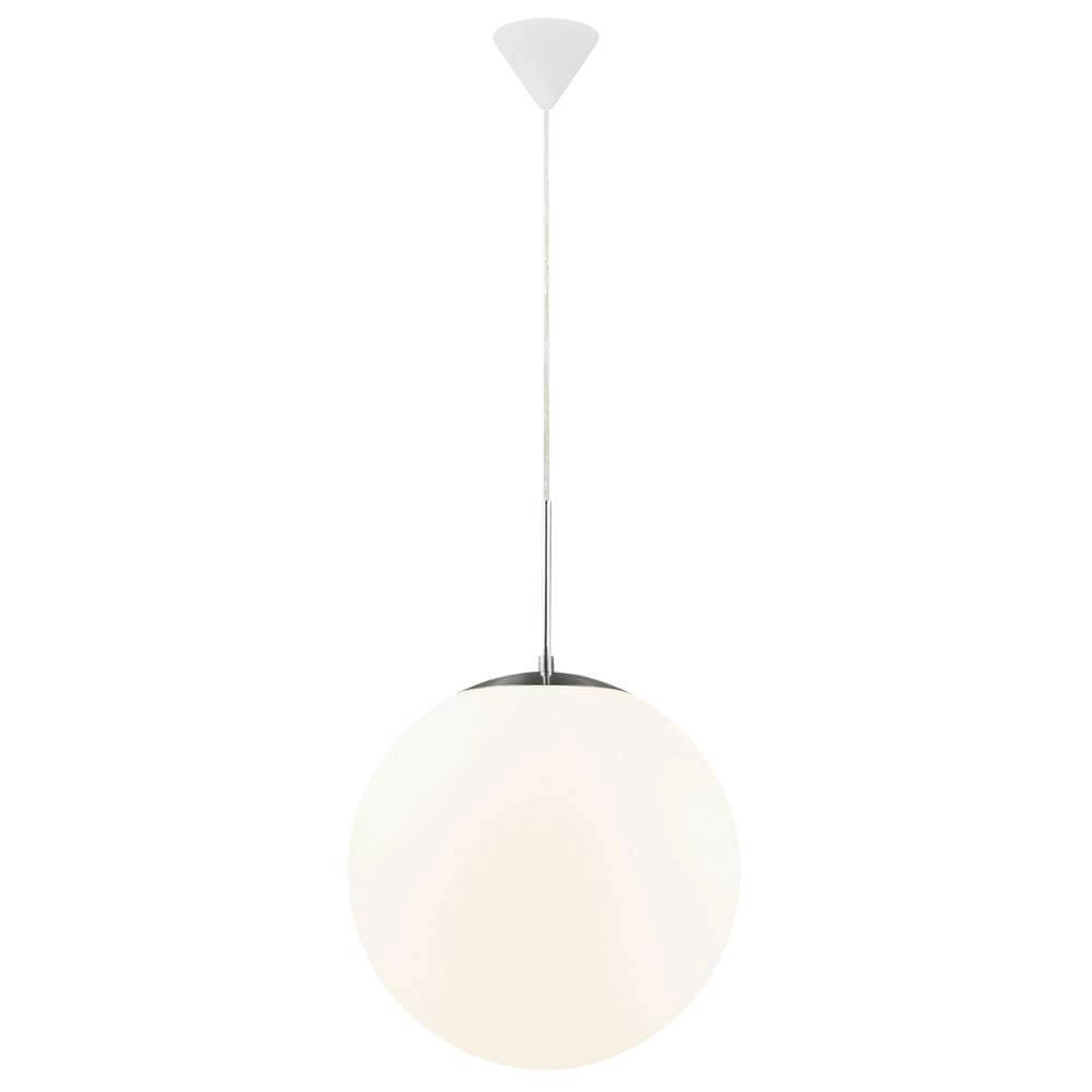 Glazen hanglamp Cafe wit Ø 30cm