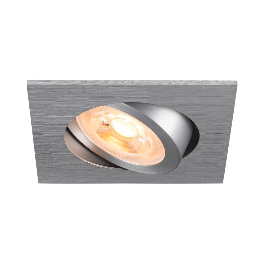 Inbouwspot New Tria 68 vierkant - aluminium - GU10