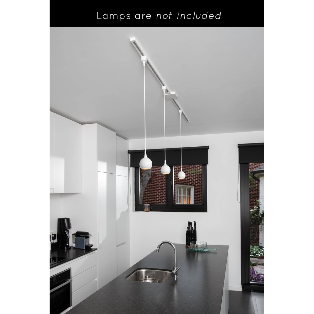 Starterset railverlichting Track 1-fase wit Lucide 5411212093707