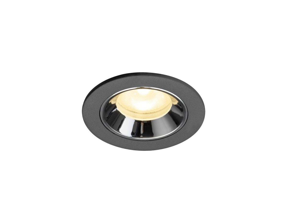 Inbouwspot Numinos XS zwart/chroom 3000K - 55gr