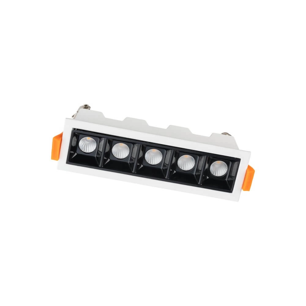 Witte inbouwspot Midi Led 5x1 leds - 4000K