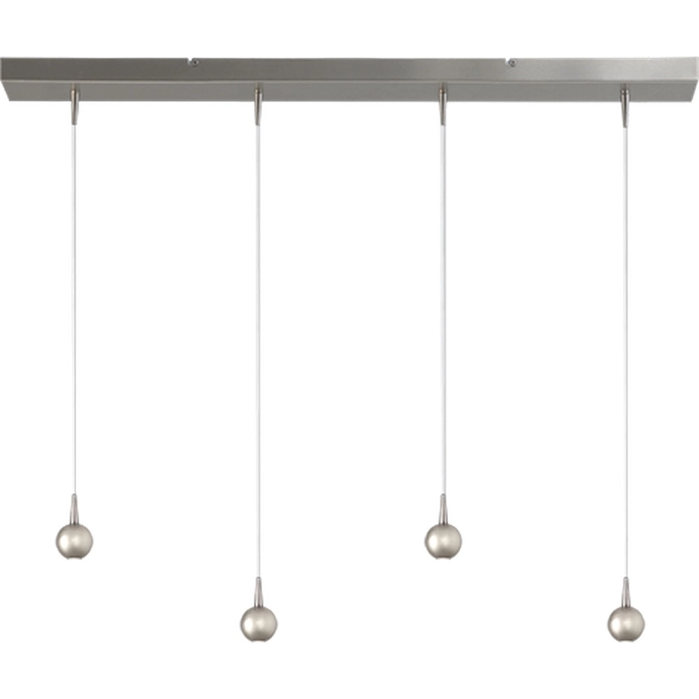 4-lichts hanglamp Talana nikkel Ø 6cm DTW