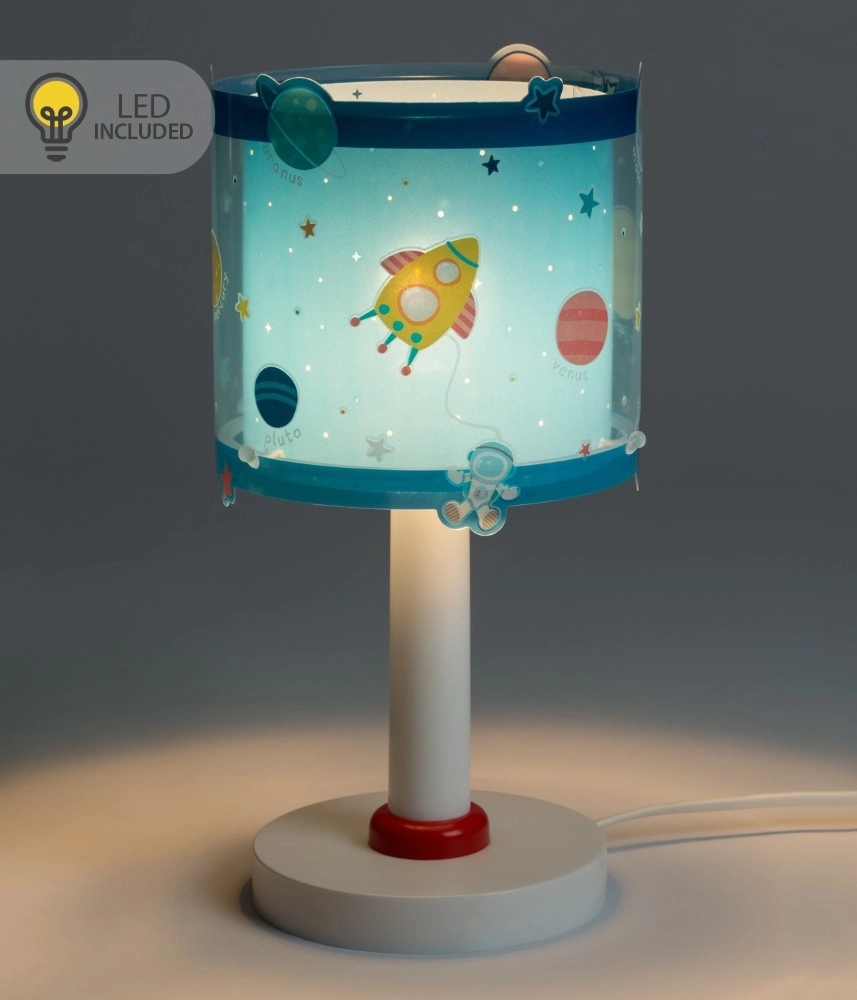 Tafellampje Planets blauw voor kinderkamer Dalber 8420406002231