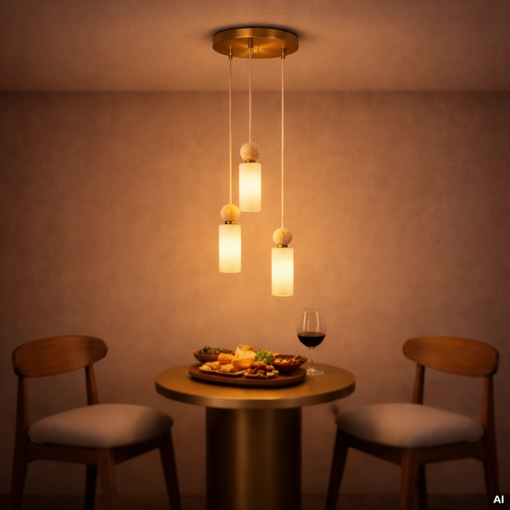 Hanglamp Filomena 3-lichts goud