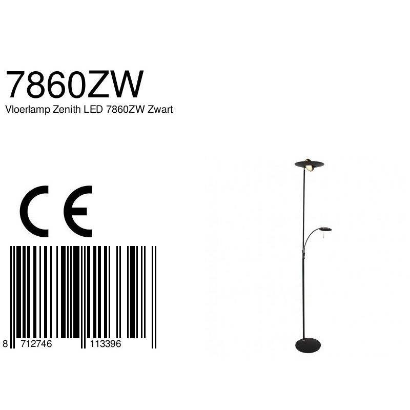 Leeslamp Zenith LED zwart Steinhauer 8712746113396