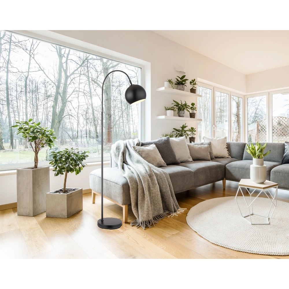 Design vloerlamp Benno zwart Globo 9007371513932