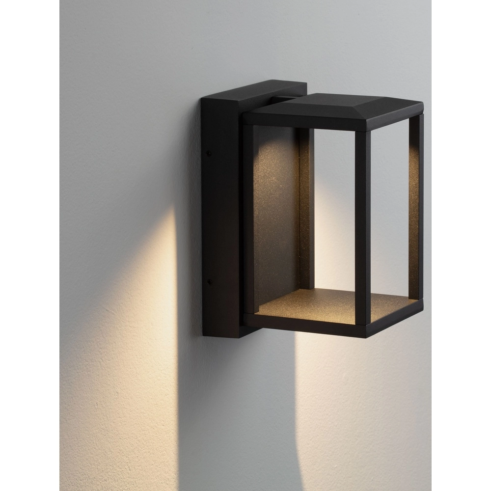Zwarte wandlamp Prive 19cm
