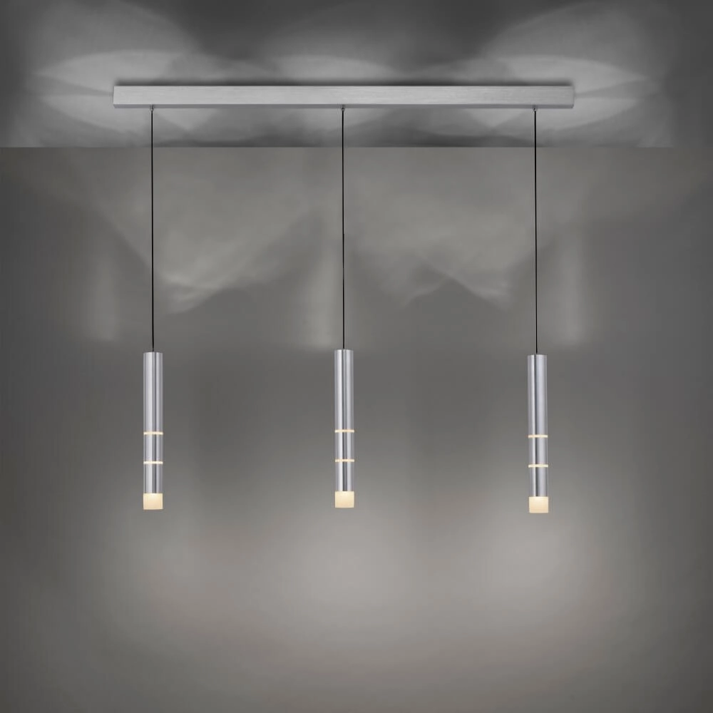 Aluminium hanglamp Pure Vega 3-lichts Paul Neuhaus 4012248357590