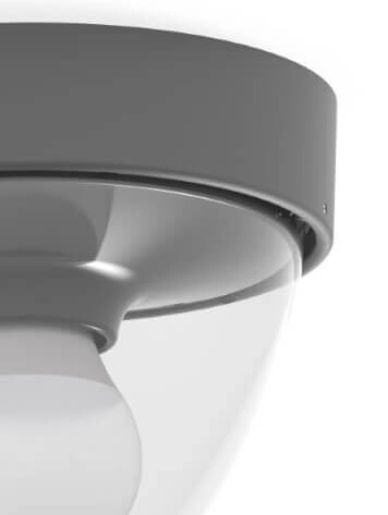 Antracieten plafondlamp Nook voor buiten Lyora 5903139796590