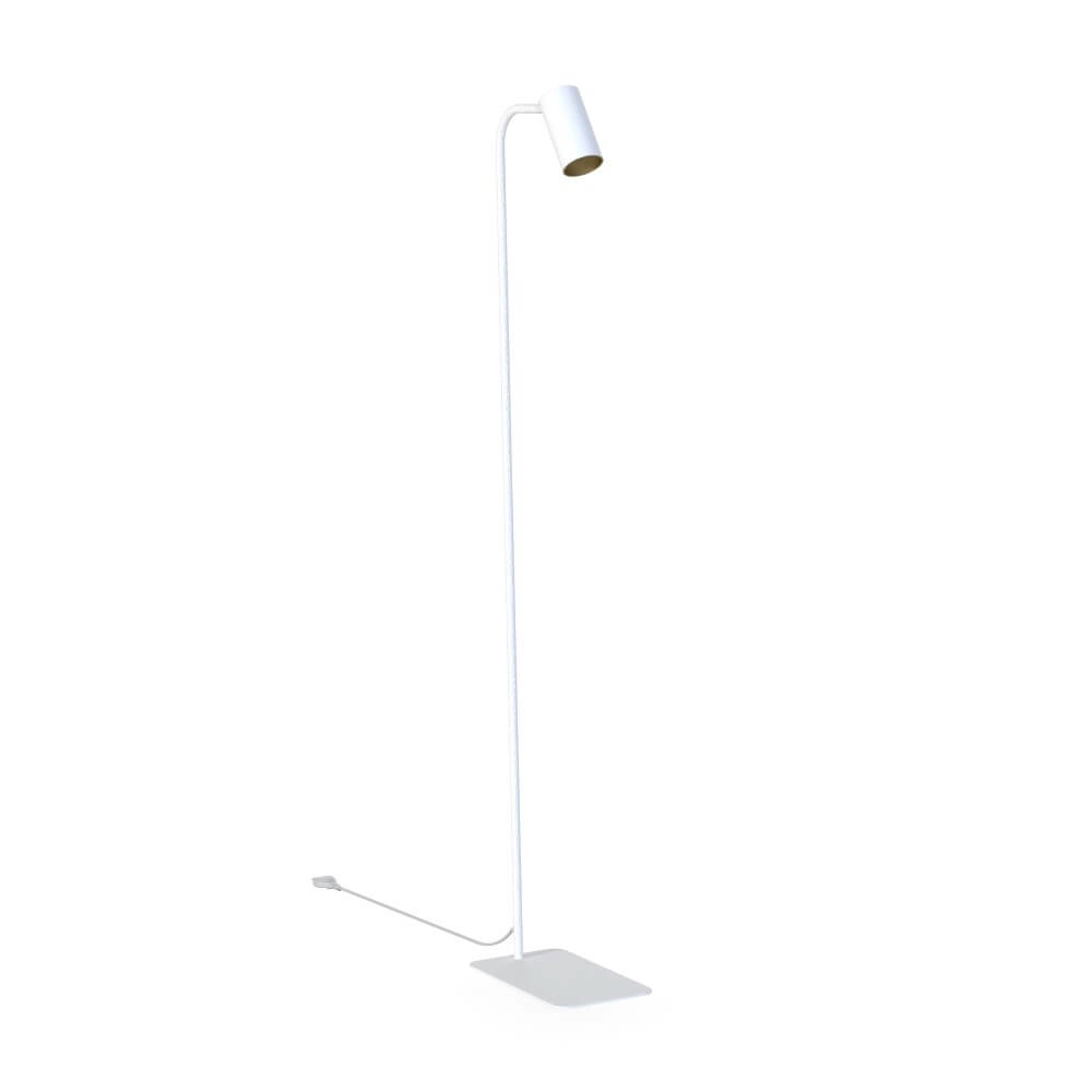 Wit met gouden leeslamp Mono