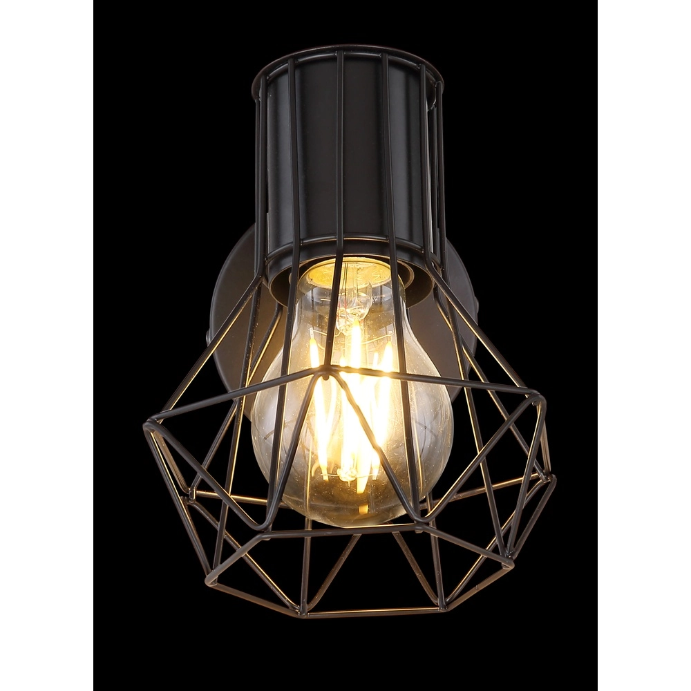 Wandlamp Priska zwart Globo 9007371412167