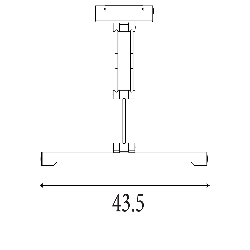 USB Oplaadbare schilderijlamp Herron zwart Searchlight 5053423307350